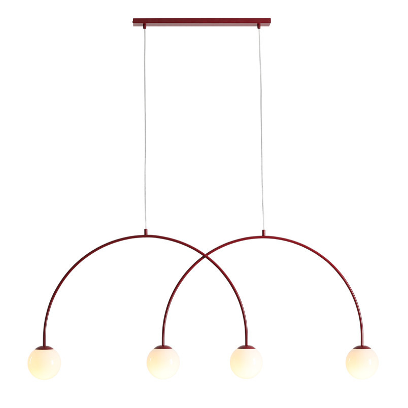 Lampa Wisząca Una 4 Red Wine L Aldex