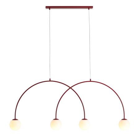 Lampa Wisząca Una 4 Red Wine L Aldex