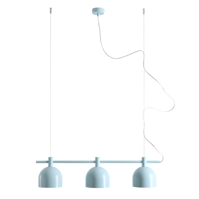 Lampa Wisząca Beryl 3 Baby Blue Aldex