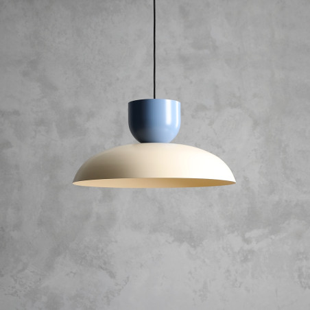 Lampa Wisząca Ella Dark Cream + Dusty Blue (47 + 15) Aldex