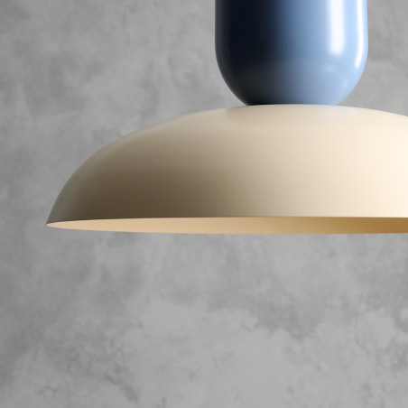 Lampa Wisząca Ella Dark Cream + Dusty Blue (47 + 15) Aldex
