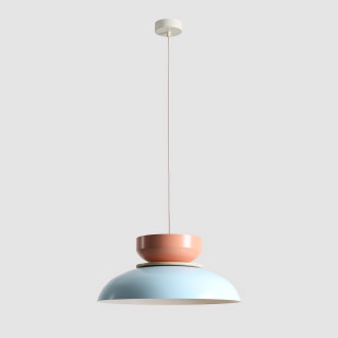 Lampa Wisząca Aldo Light Baby Blue + Coral (47 + 23 + Wood) Aldex