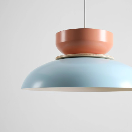Lampa Wisząca Aldo Light Baby Blue + Coral (47 + 23 + Wood) Aldex