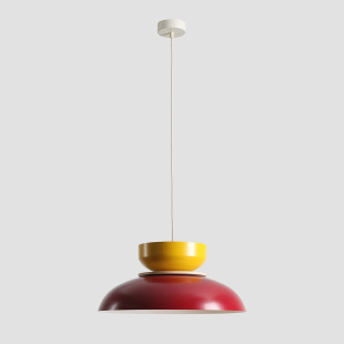Lampa Wisząca Aldo Light Red Wine + Mustard (47 + 23 + Wood) Aldex
