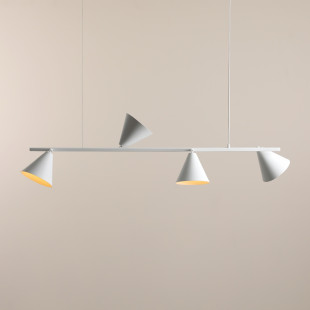 Lampa wisząca Form IV 120cm biała Aldex | Regulowana wysokość