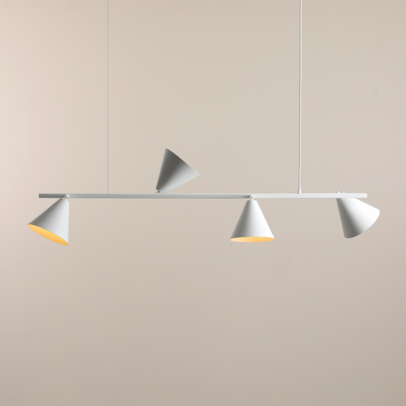 Lampa wisząca Form IV 120cm biała Aldex | Regulowana wysokość