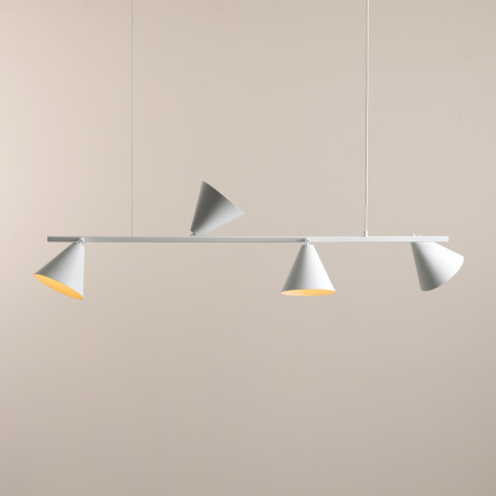 Lampa wisząca Form IV 120cm biała Aldex | Regulowana wysokość