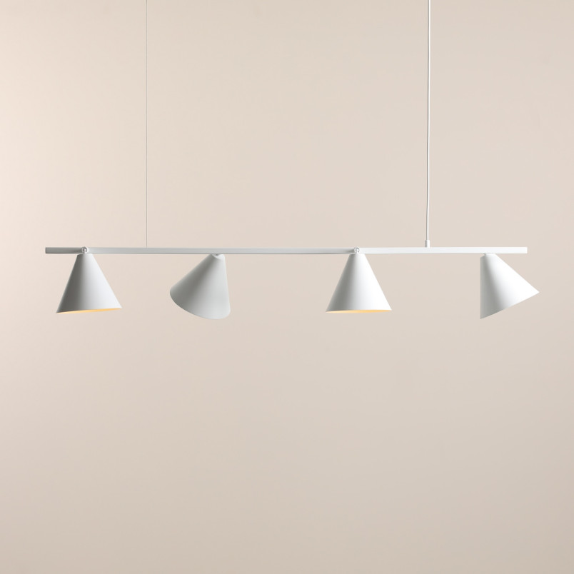 Lampa wisząca Form IV 120cm biała Aldex | Regulowana wysokość