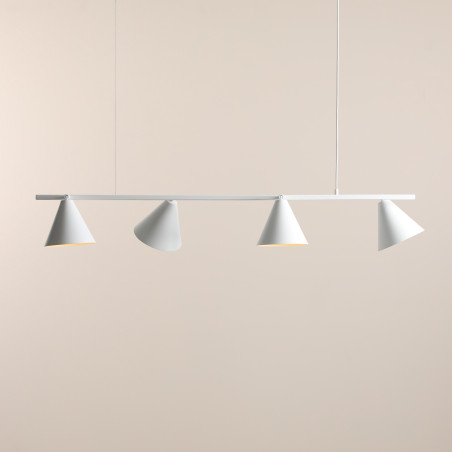 Lampa wisząca Form IV 120cm biała Aldex | Regulowana wysokość