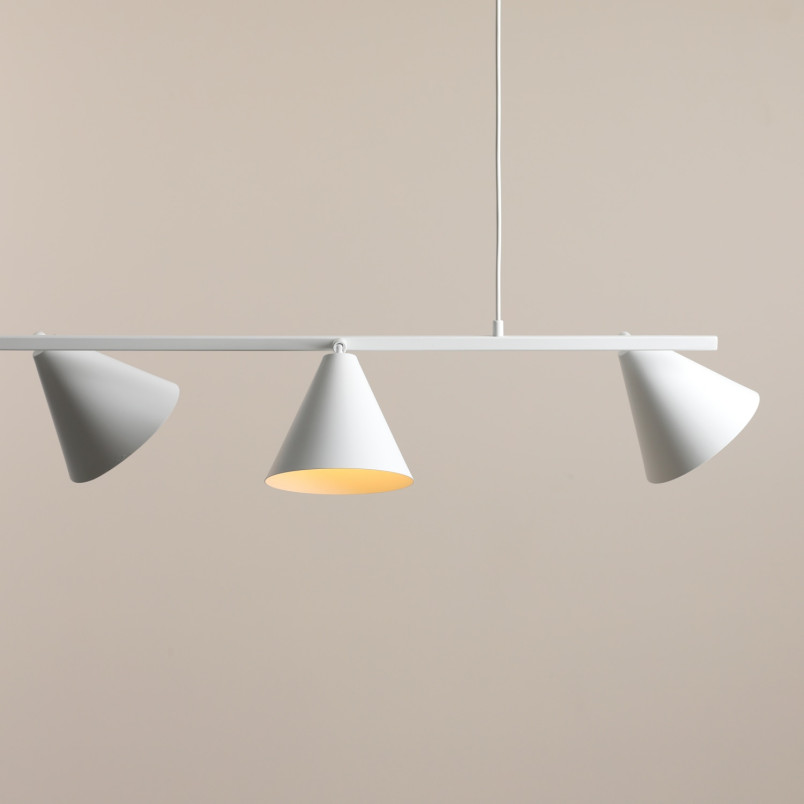 Lampa wisząca Form IV 120cm biała Aldex | Regulowana wysokość