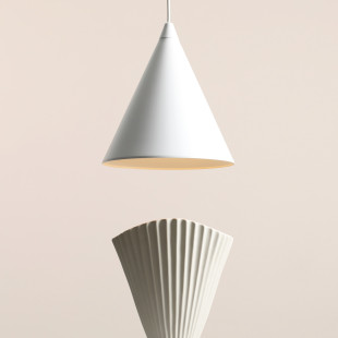 Lampa wisząca stożek biała Aldex Form 24cm - Minimalizm i jakość