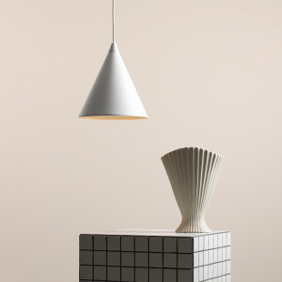 Lampa wisząca stożek biała Aldex Form 24cm - Minimalizm i jakość