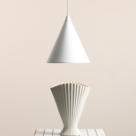 Lampa wisząca stożek biała Aldex Form 24cm - Minimalizm i jakość