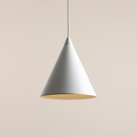 Lampa wisząca stożek biała Aldex Form 24cm - Minimalizm i jakość