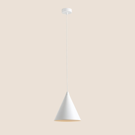 Lampa wisząca stożek biała Aldex Form 24cm - Minimalizm i jakość