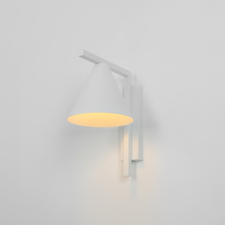 Kinkiet stożek Form biały Aldex | Minimalistyczny design