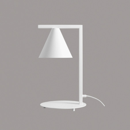 Lampa biurkowa stożek Form biała Aldex | Minimalizm i jakość