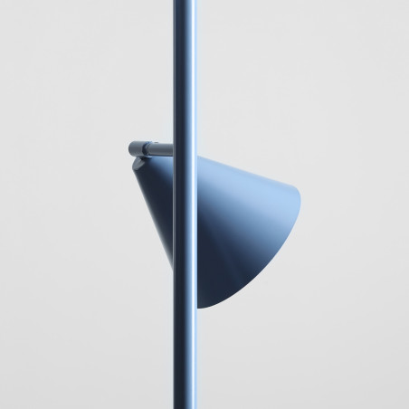 Lampa podłogowa 2-punktowa Form niebieska | Aldex - Retro Design