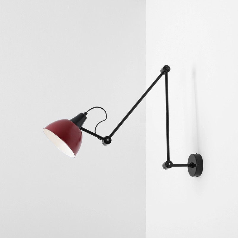 Lampa sufitowa Aida Gloss | Czerwono-Czarna | Aldex