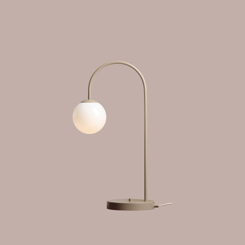 Lampa stołowa szklana Aldex Una Coral - Elegancki design