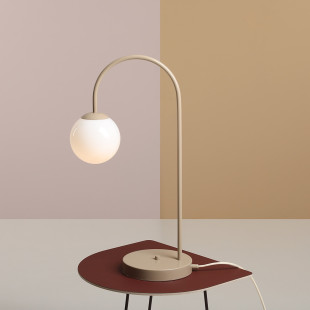 Lampa stołowa szklana Aldex Una Coral - Elegancki design