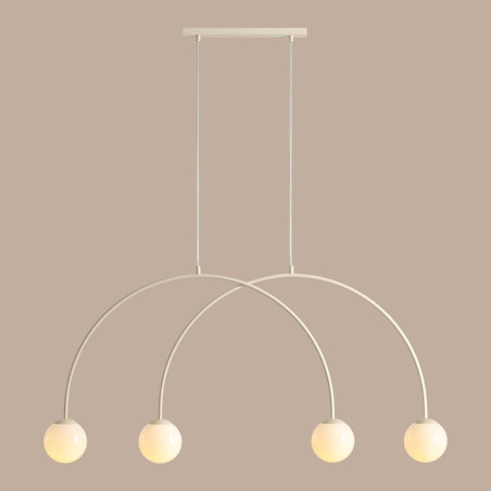 Lampa Wisząca Una 4 Cream S Aldex