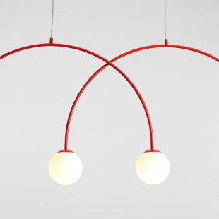 Lampa Wisząca Una 4 Red Chilli L Aldex