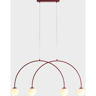 Lampa Wisząca Una 4 Red Wine S Aldex