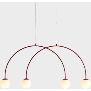 Lampa Wisząca Una 4 Red Wine S Aldex