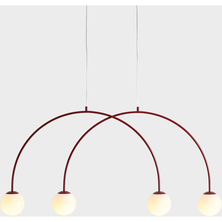 Lampa Wisząca Una 4 Red Wine S Aldex