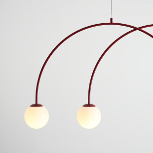 Lampa Wisząca Una 4 Red Wine S Aldex