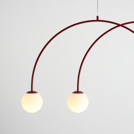 Lampa Wisząca Una 4 Red Wine S Aldex