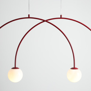 Lampa Wisząca Una 4 Red Wine S Aldex