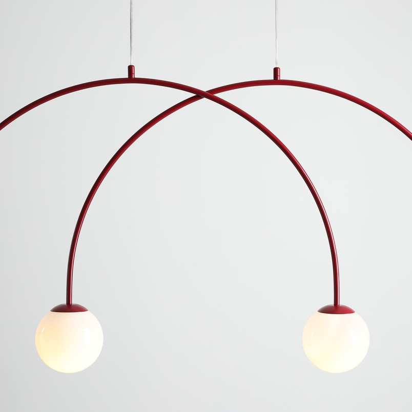 Lampa Wisząca Una 4 Red Wine S Aldex