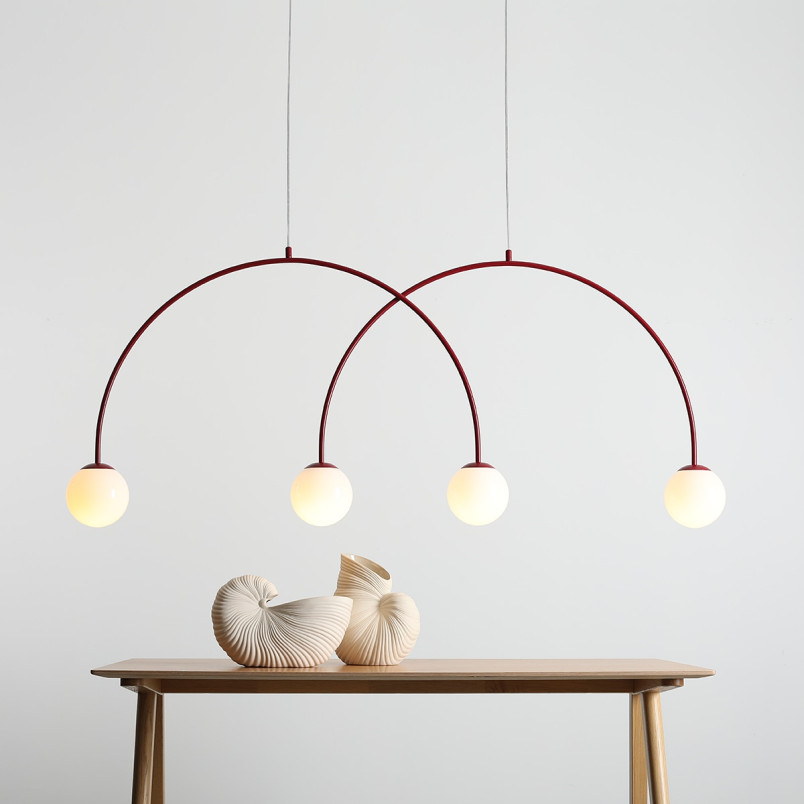 Lampa Wisząca Una 4 Red Wine L Aldex