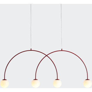 Lampa Wisząca Una 4 Red Wine L Aldex