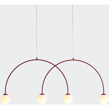 Lampa Wisząca Una 4 Red Wine L Aldex