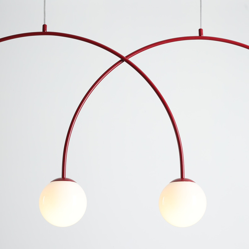 Lampa Wisząca Una 4 Red Wine L Aldex
