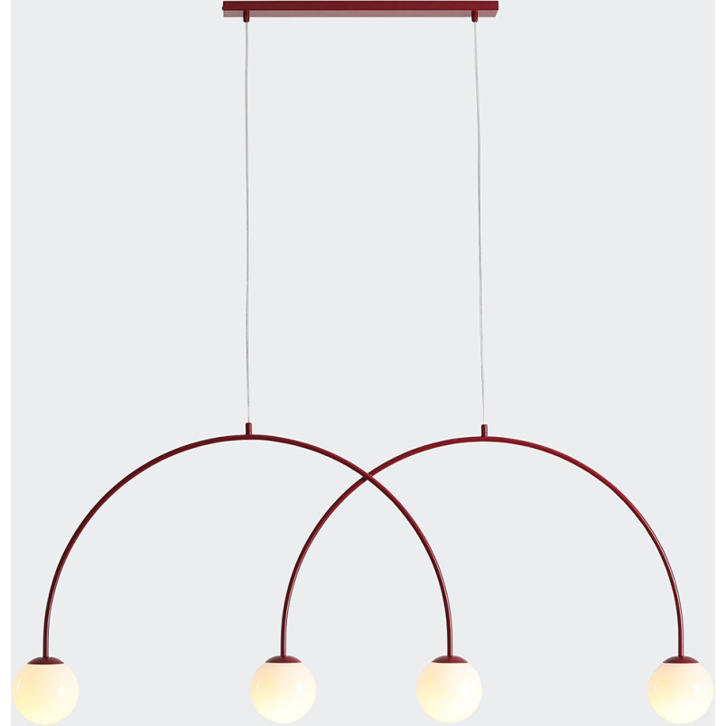 Lampa Wisząca Una 4 Red Wine L Aldex