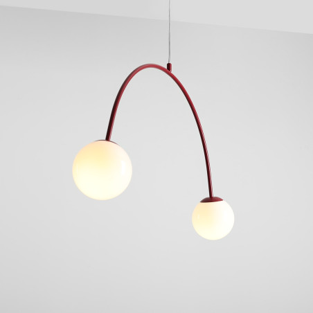 Lampa Wisząca Una 2 Red Wine Aldex