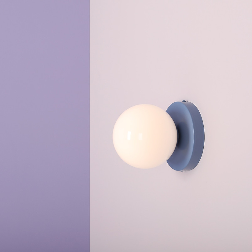 Kinkiet szklany Aldex Ball Colours II - Biały/Niebieski | Kup teraz!