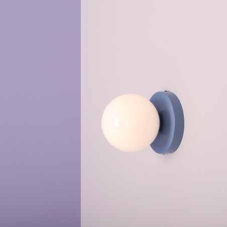 Kinkiet szklany Aldex Ball Colours II - Biały/Niebieski | Kup teraz!