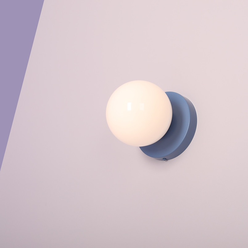 Kinkiet szklany Aldex Ball Colours II - Biały/Niebieski | Kup teraz!