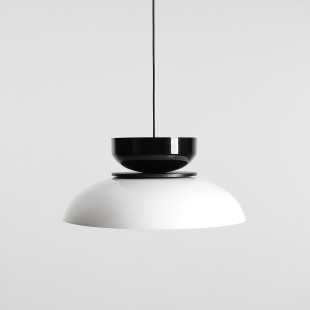 Lampa Wisząca Aldo Dark White Gloss + Black Gloss (47+ 23+ Wood) Aldex