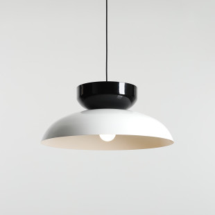 Lampa Wisząca Aldo Dark White Gloss + Black Gloss (47+ 23+ Wood) Aldex