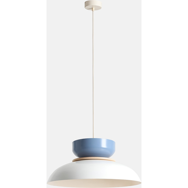 Lampa Wisząca Aldo Light White Gloss + Dusty Blue (47+ 23+ Wood) Aldex