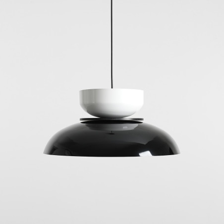 Lampa Wisząca Aldo Dark Black Gloss + White Gloss (47+ 23+ Wood) Aldex