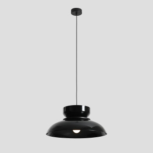 Lampa Wisząca Aldo Dark Black Gloss (47+ 23+ Wood) Aldex