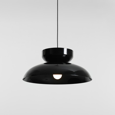 Lampa Wisząca Aldo Dark Black Gloss (47+ 23+ Wood) Aldex