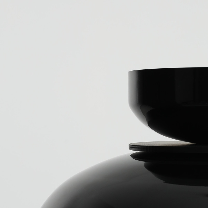 Lampa Wisząca Aldo Dark Black Gloss (47+ 23+ Wood) Aldex